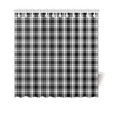 Menzies Black & White Modern Tartan Shower Curtain